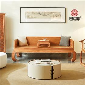 大果紫檀王世襄款三围独板罗汉床