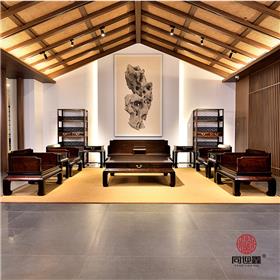 大红酸枝三围独板沙发